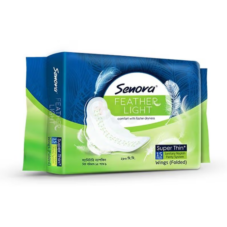 Senora Feather Light Sanitary Napkin (Panty System)
